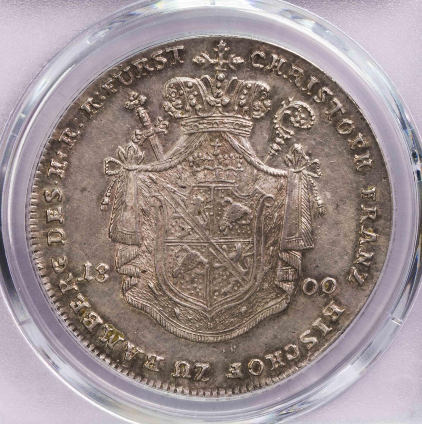 PCGS-AU58 1800班贝格城市景观泰勒 第四名