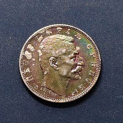 【全场包邮】纯粹捡漏拍500场-持续更新中 - 塞尔维亚1915年彼得一世1第纳尔银币【23毫米5克83.5%】