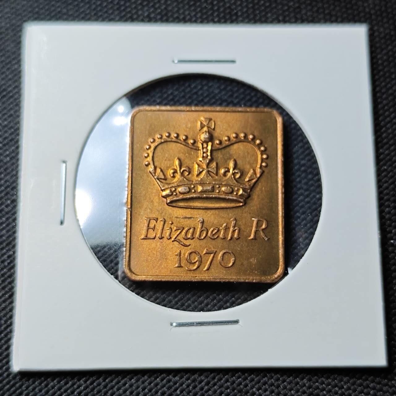 KK钱币收藏小铺  第393期  2月预留时间 周末发货  1970英国造币厂 年份纪念铜章