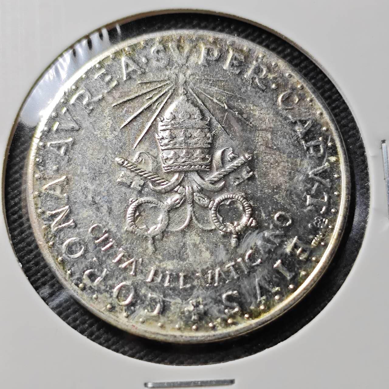 KK钱币收藏小铺  第393期  2月预留时间 周末发货  梵蒂冈镀银章