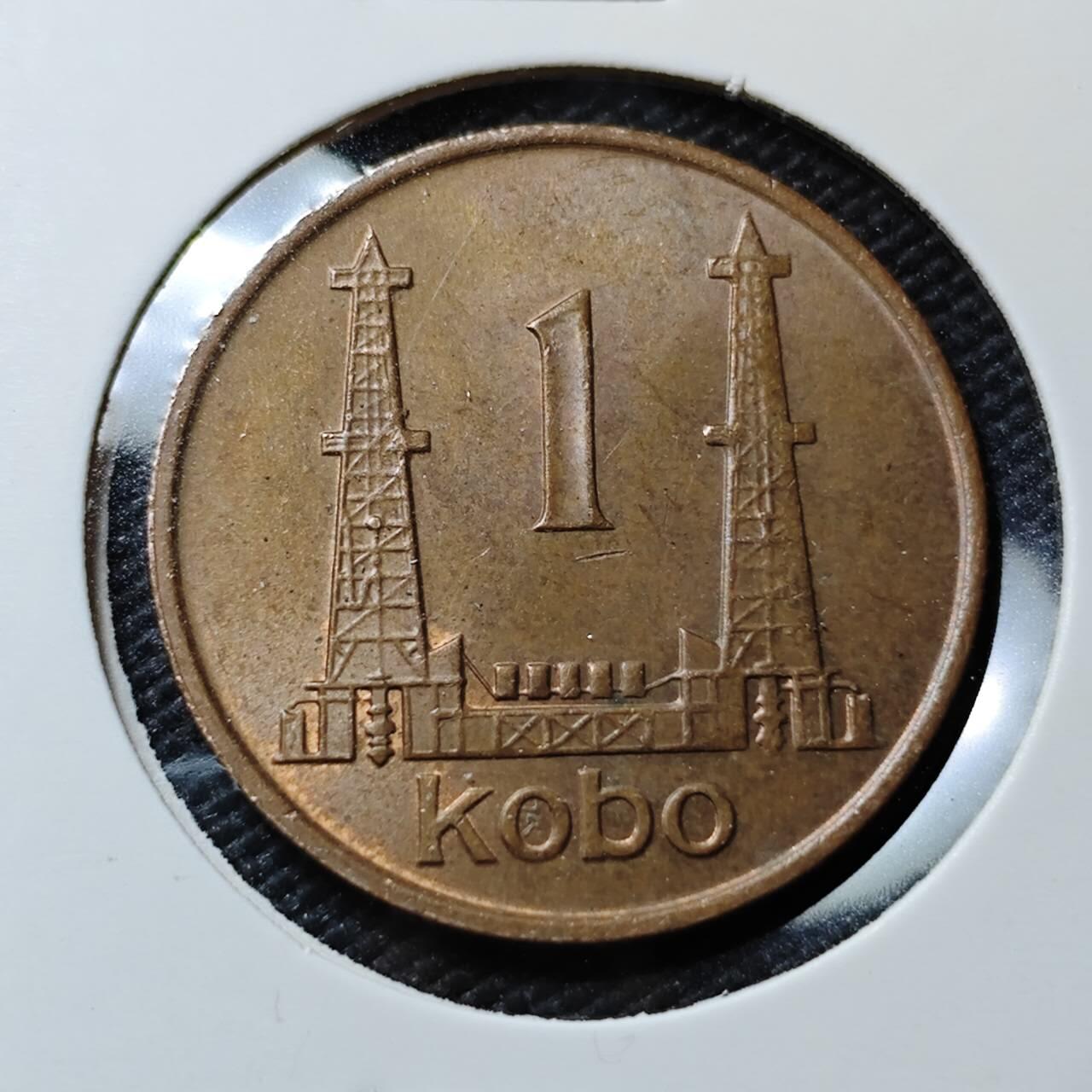 KK钱币收藏小铺  第393期  2月预留时间 周末发货  1973尼日利亚1考包 好品