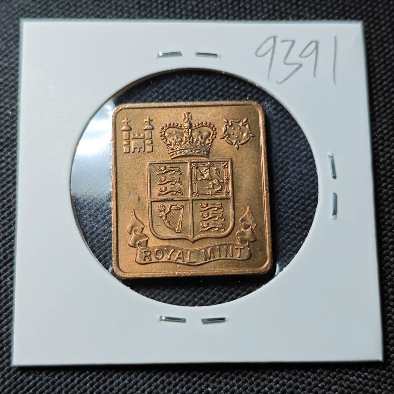 KK钱币收藏小铺  第393期  2月预留时间 周末发货  1970英国造币厂 年份纪念铜章