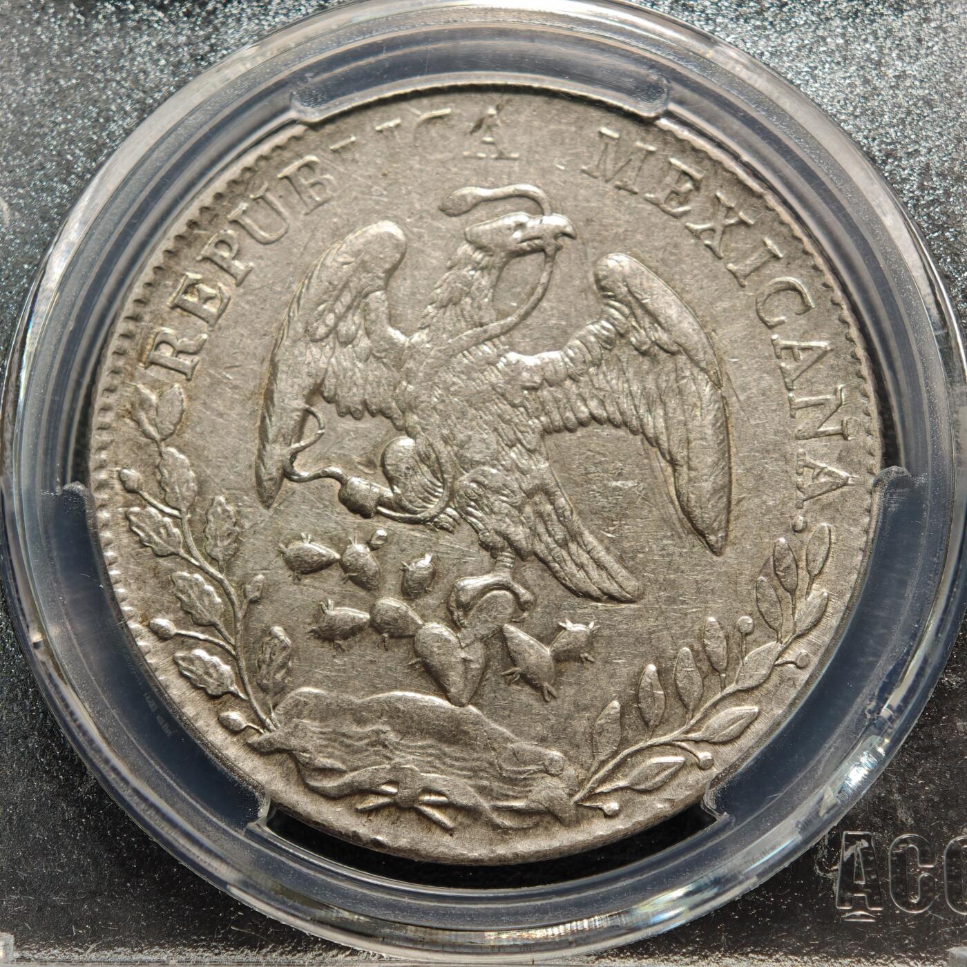 【德藏】世界币章拍卖第164期（拍品征集中~欢迎藏友联系） 1897年 墨西哥直边鹰洋8瑞尔银币 爱藏 AU50