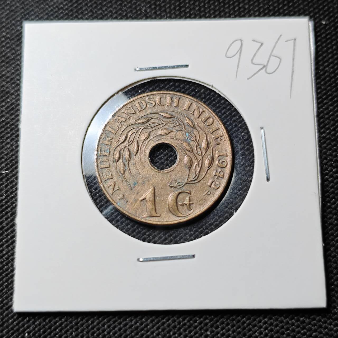 KK钱币收藏小铺  第393期  2月预留时间 周末发货 1942 荷属东印度一分铜币