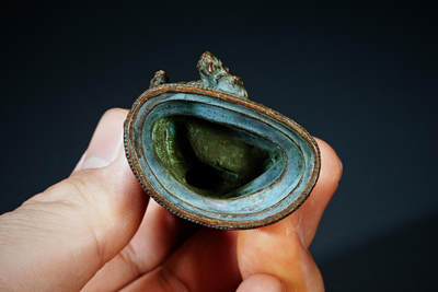 上海都达杂项专场四十七【全场包邮】  尼泊尔铜绿度母佛造像90-73