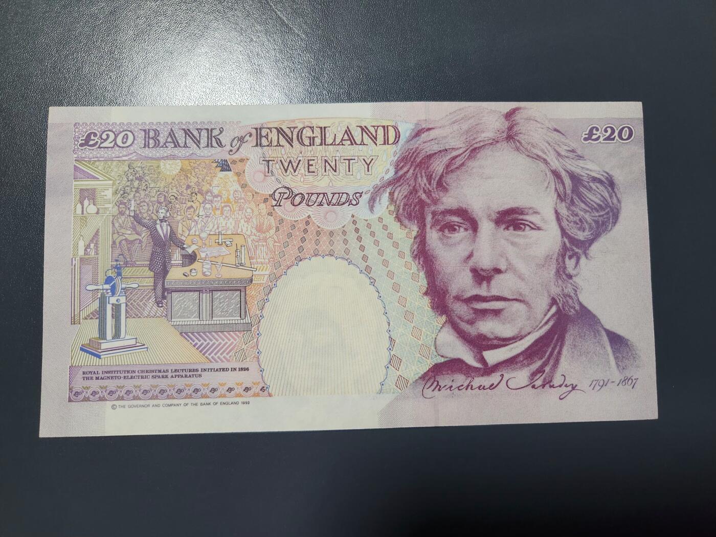 2月5号晚上8点 外国纸币自动截拍第18场 英国20镑新品