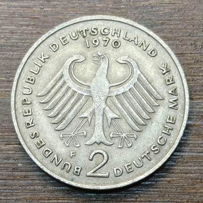 【铜匠收藏】★第146★散币专场 不寄存，30包邮。不满30元，支付5元运费。《接受代拍 代送NGC评级》 - 28【无寄存】联邦德国1969年2马克(战后首任总理-阿登瑙)