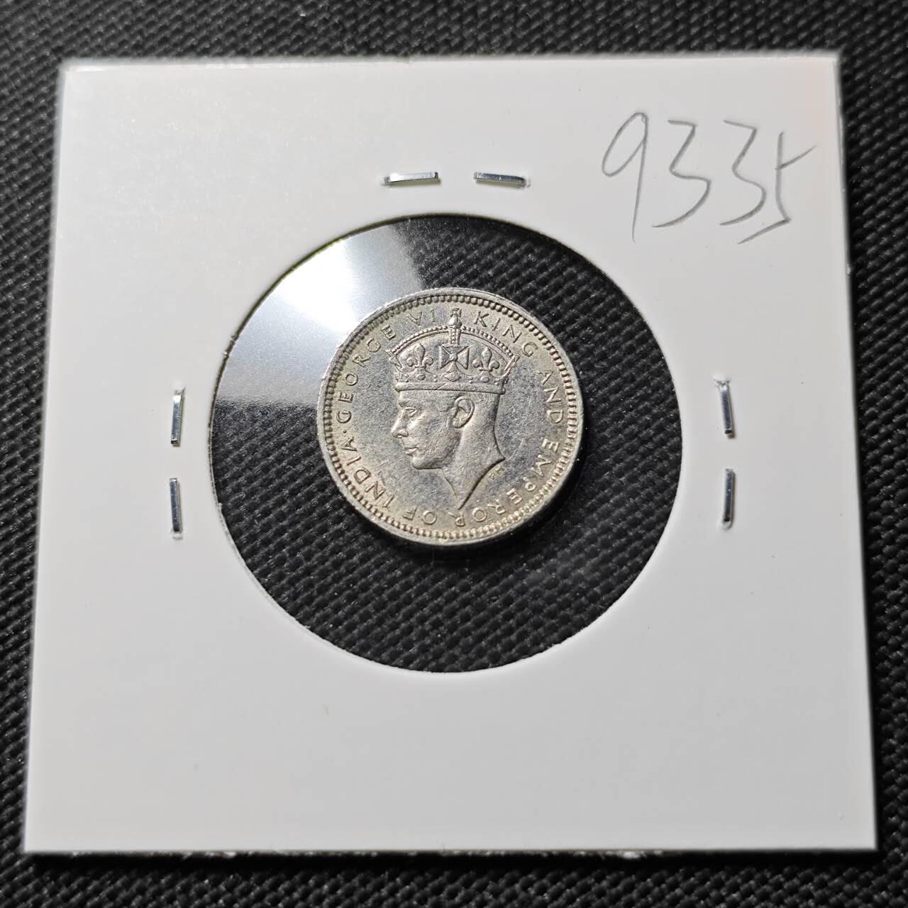 KK钱币收藏小铺  第393期  2月预留时间 周末发货  1939香港5仙镍币