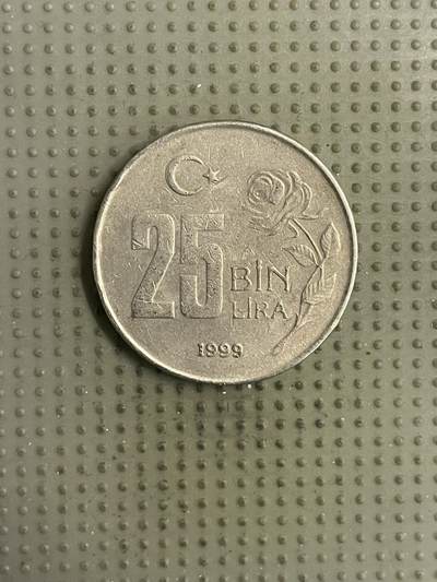 2026年第23场各国散币拍卖（总第173场） - 土耳其1999年25000里拉