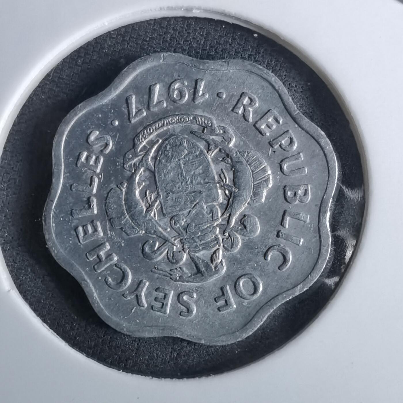 沼泽如烟--第985场 塞舌尔1977年五分FAO