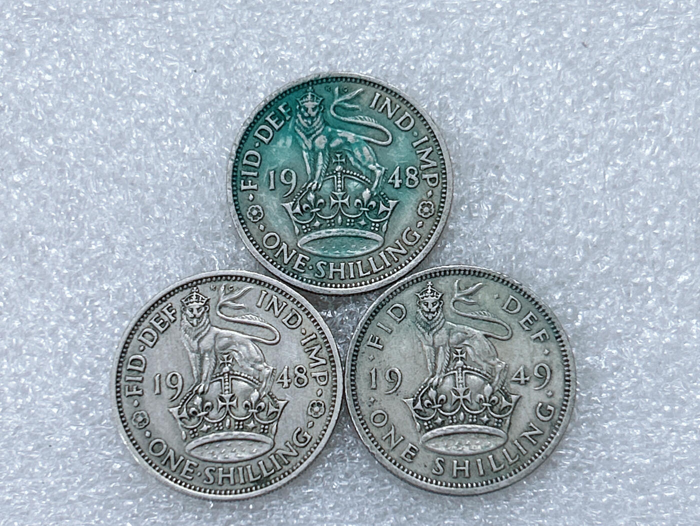 第一海外回流一元起拍收藏 散集专场  第299期 英国英格兰版1先令硬币 乔治六世 3枚