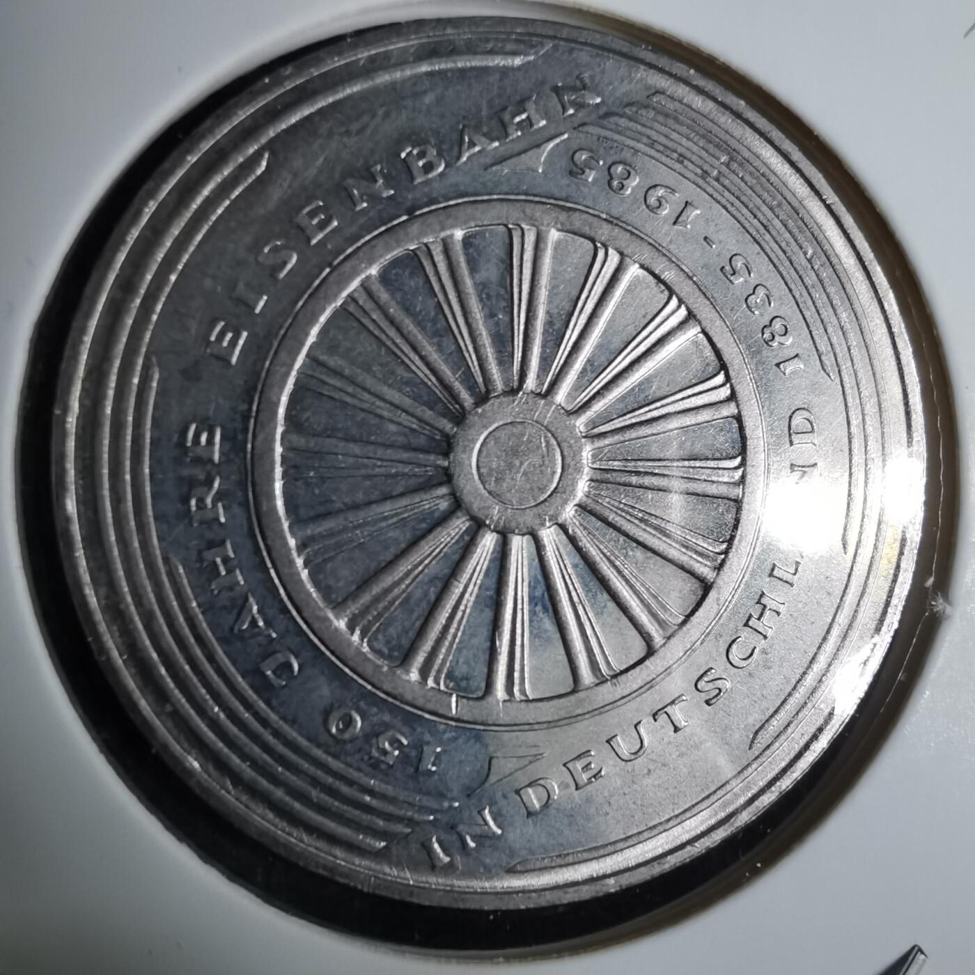 沼泽如烟--第985场 德国1985年5马克纪念币