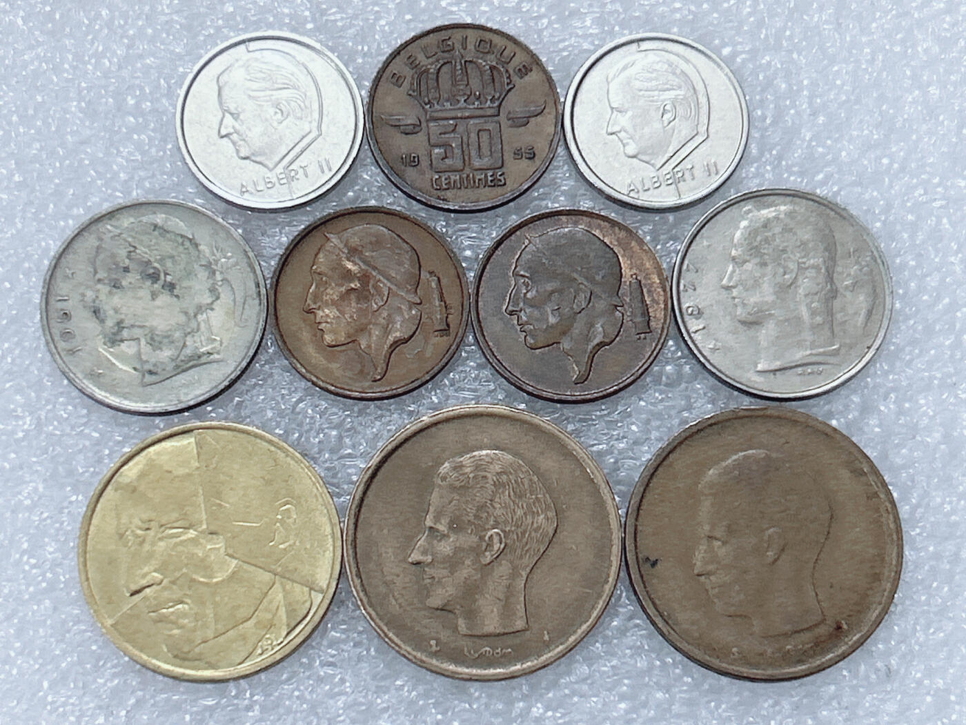 第一海外回流一元起拍收藏 散集专场  第299期 比利时硬币🇧🇪10枚