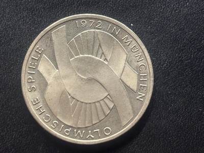 邮泉阁限时拍卖第四十一场（硬币在国外。请付邮费6元。） - 德国1972年慕尼黑奥运会 - 粉丝10马克纪念银币J版