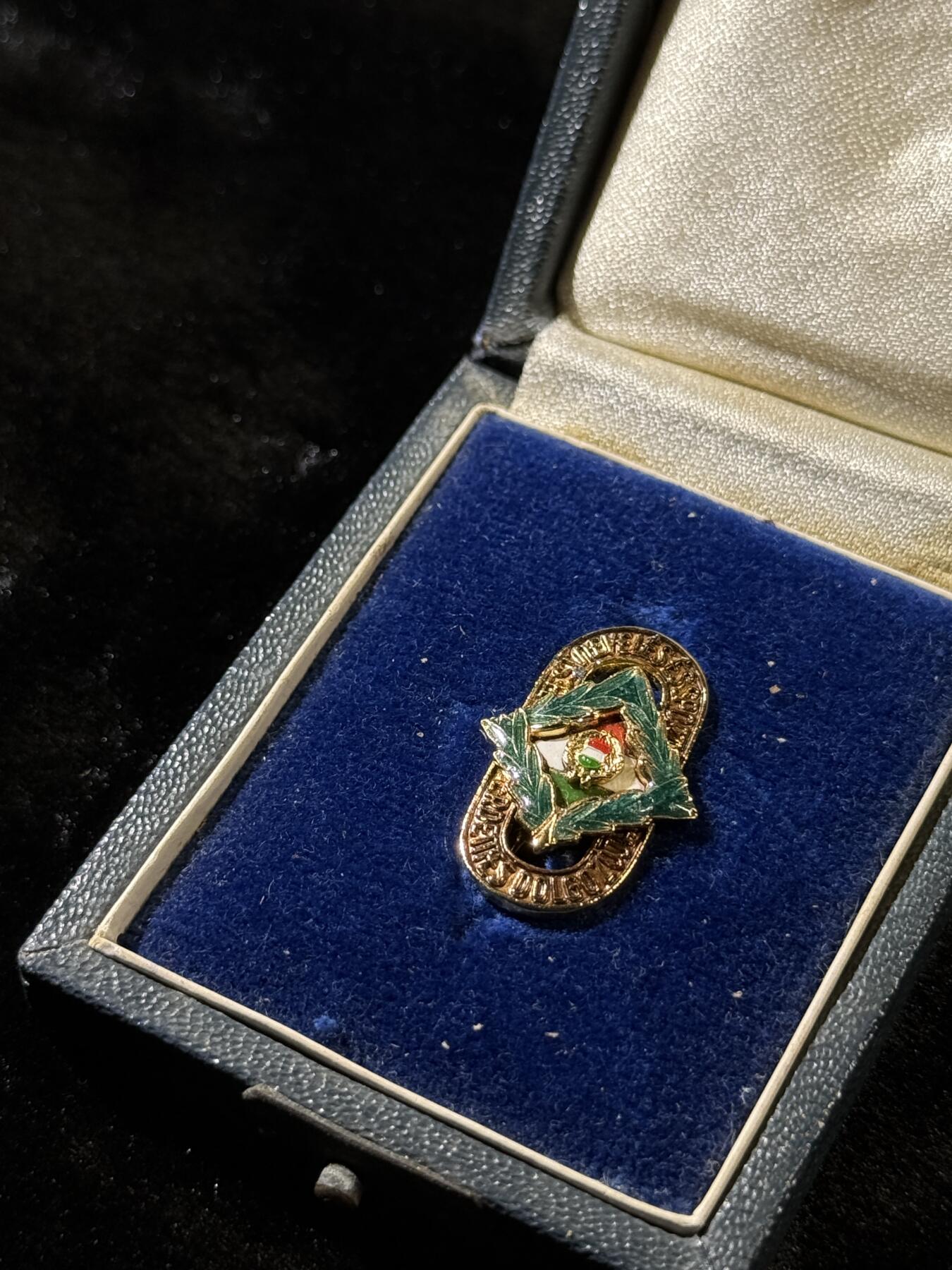 欢庆春节！戎马世界章牌大赏第111期春节大拍 匈人共优秀体育工作者奖，带盒