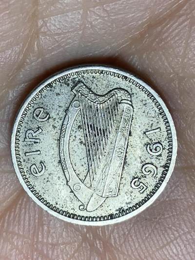 2026年第十九场(总第一百八十八场）外国好品散币场(免佣金) - 爱尔兰🇮🇪1965年3便士(共和国时期第一套第二版)