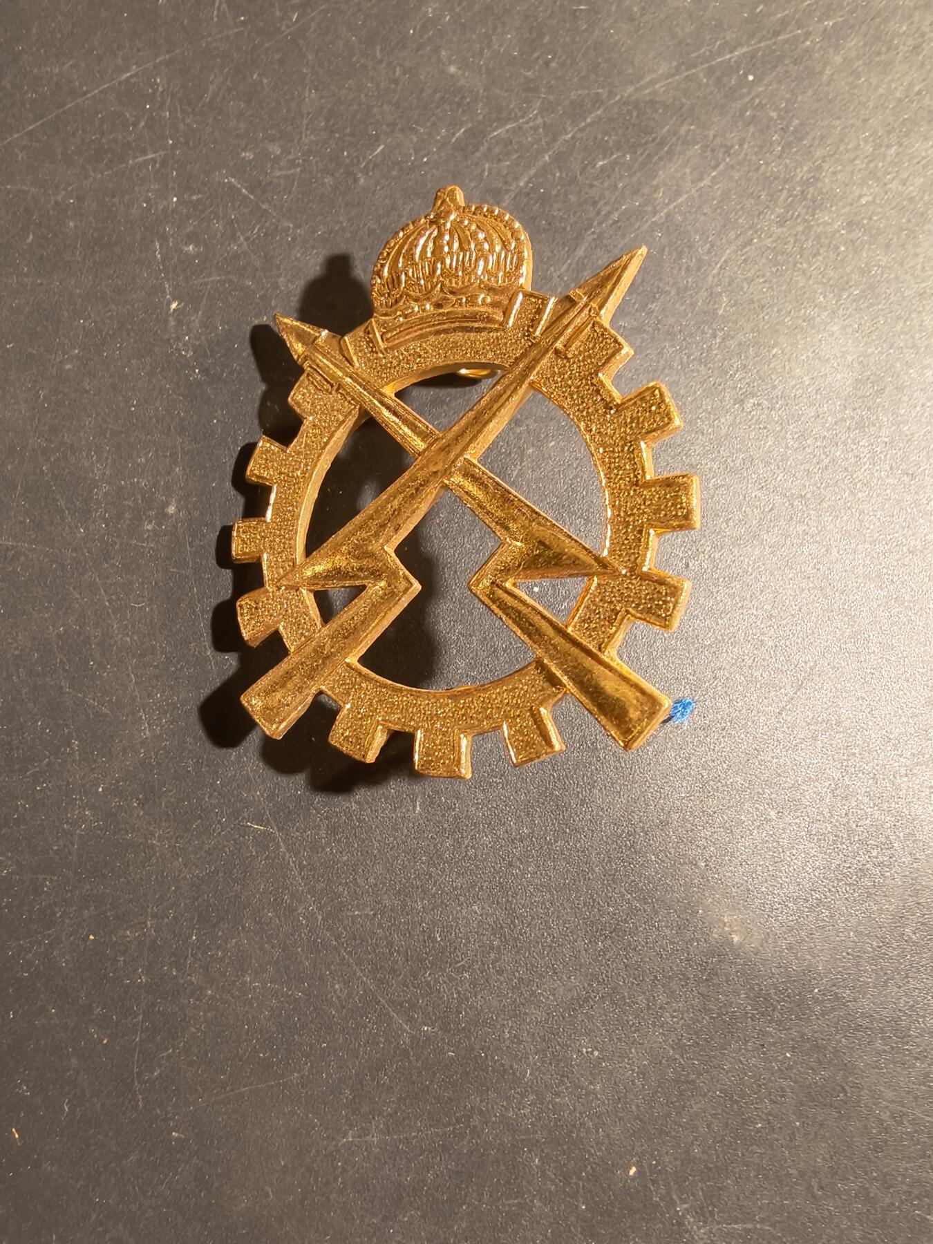 老王徽章第180期 比利时皇家电气与机械工程师贝雷帽徽