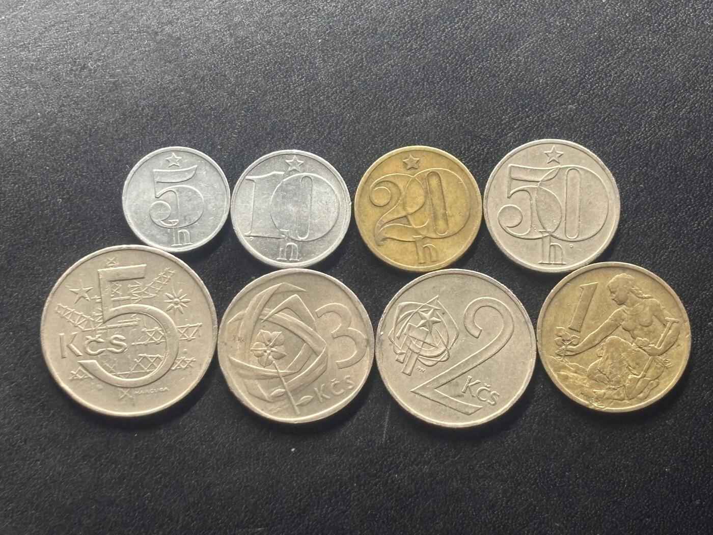 邮泉阁限时拍卖第四十一场（硬币在国外。请付邮费6元。） 捷克斯洛伐克8枚