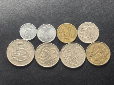 邮泉阁限时拍卖第四十一场（硬币在国外。请付邮费6元。） - 捷克斯洛伐克8枚