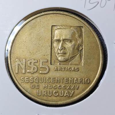 KK钱币收藏小铺  第393期  2月预留时间 周末发货 -  乌拉圭5比索