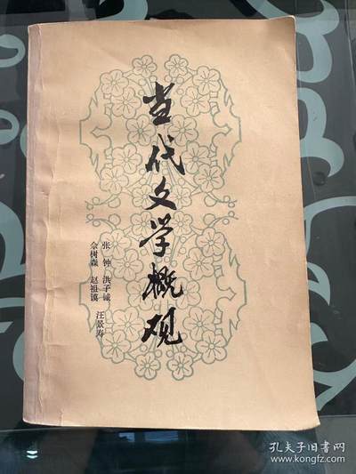 旧平装书捡漏专场第一场 - 当代文学概观 北京大学出版社 1980年07月 首版首印