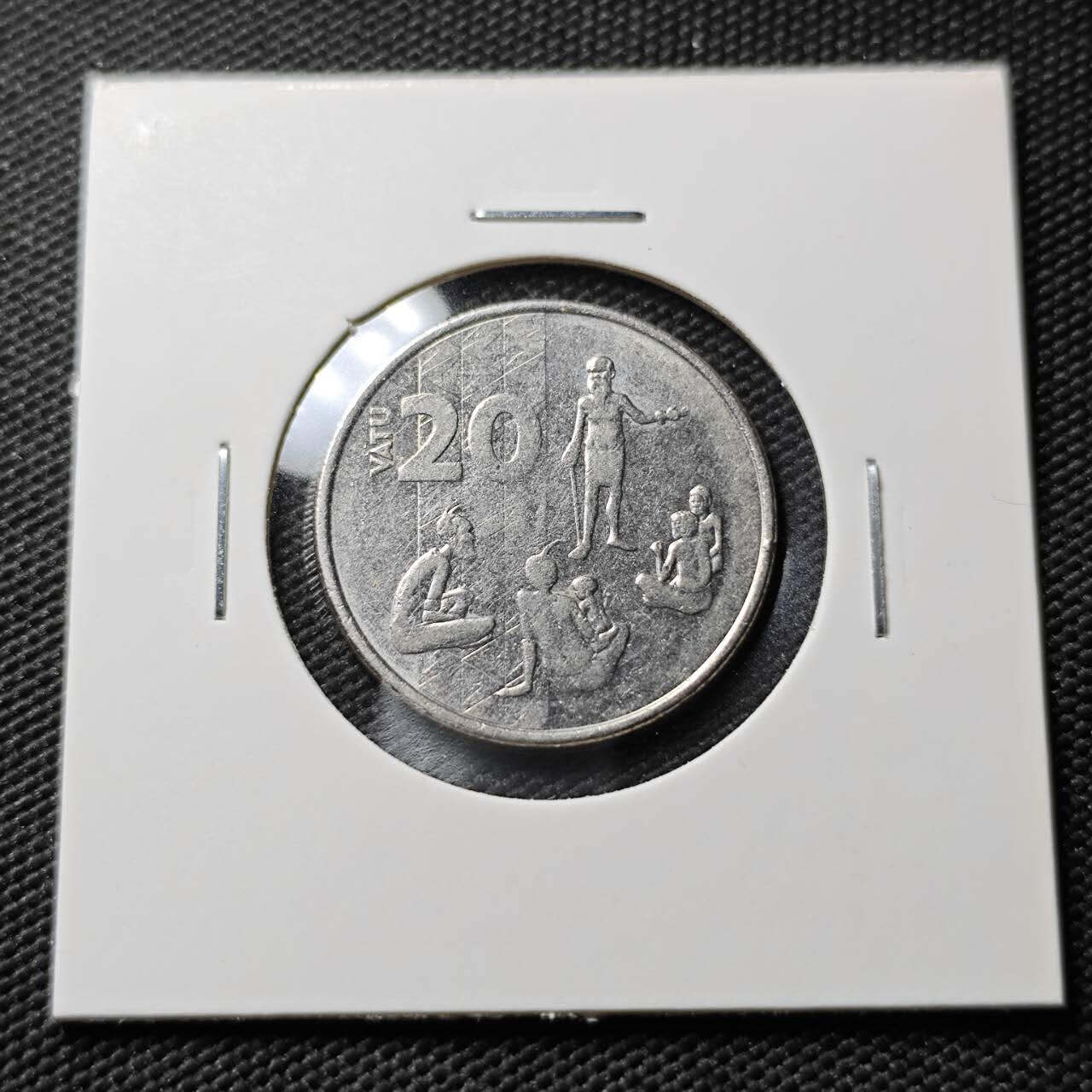 KK钱币收藏小铺  第393期  2月预留时间 周末发货  瓦努阿图20图瓦