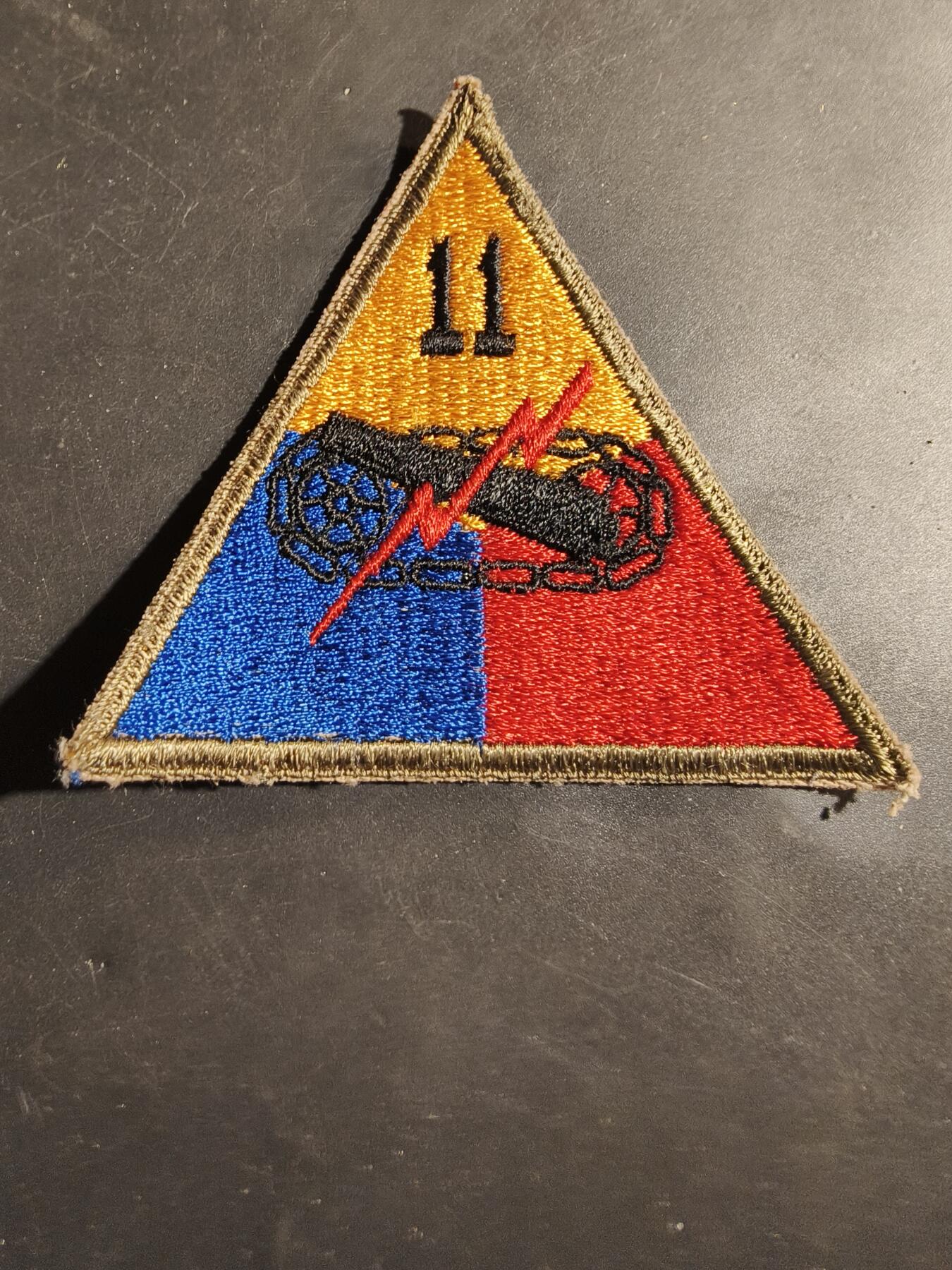 老王徽章第180期 美国陆军第11装甲师臂章