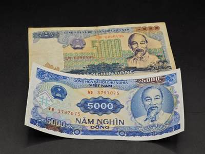 【淘币小摊】实时拍第八百六十四拍   无佣金纸币福利场   年前最后一周 之前的预留小年前全部发出 请更换最新收货地址  - 越南5000盾纸币2张【有折】