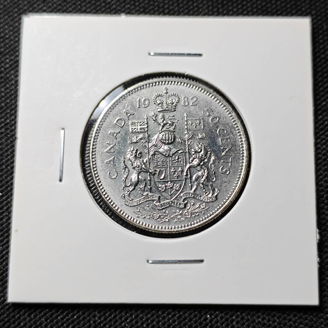KK钱币收藏小铺  第393期  2月预留时间 周末发货  1982加拿大50分