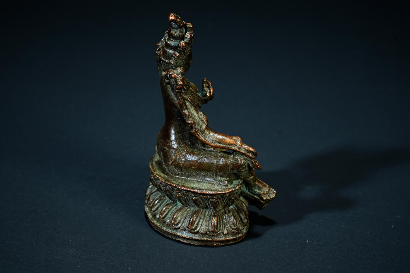 上海都达杂项专场二十一（全场包邮） 尼泊尔铜绿度母佛造像90-73