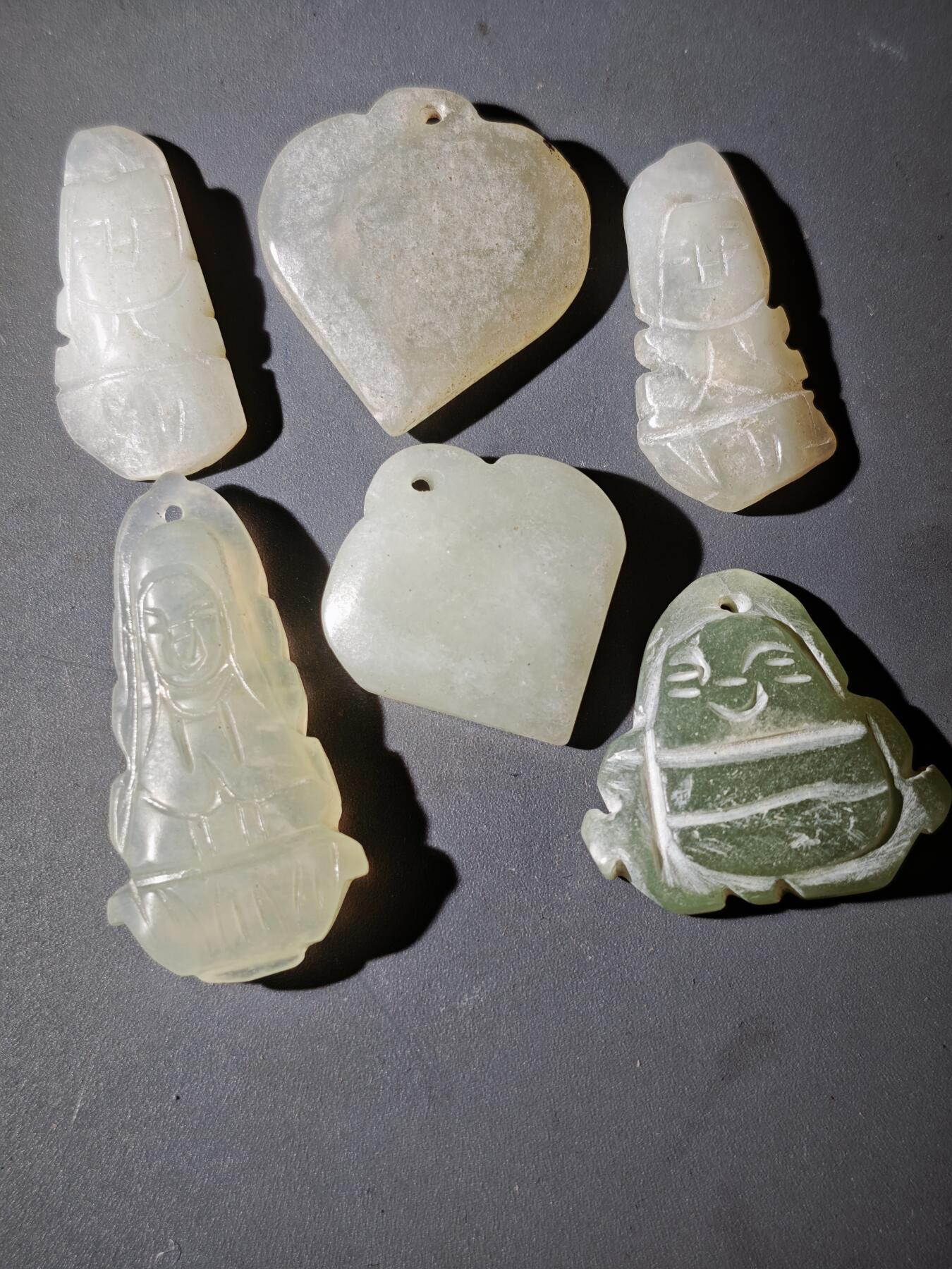 116期新疆红钱粟特钱币丝路钱币专场 3岫玉一组