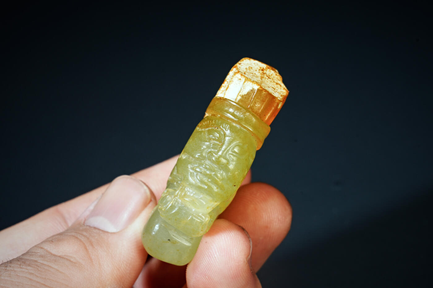 上海都达杂项专场二十一（全场包邮） 古玉玉贵人挂件90-68