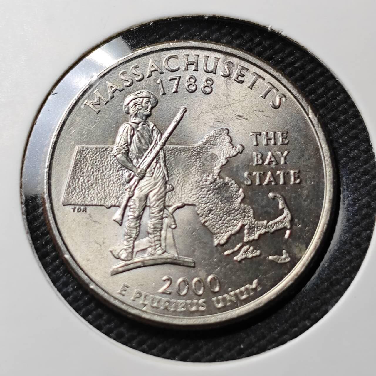 KK钱币收藏小铺  第393期  2月预留时间 周末发货  美国25分纪念币 好品