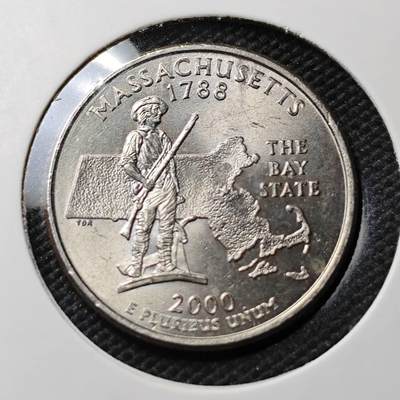 KK钱币收藏小铺  第393期  2月预留时间 周末发货 -  美国25分纪念币 好品