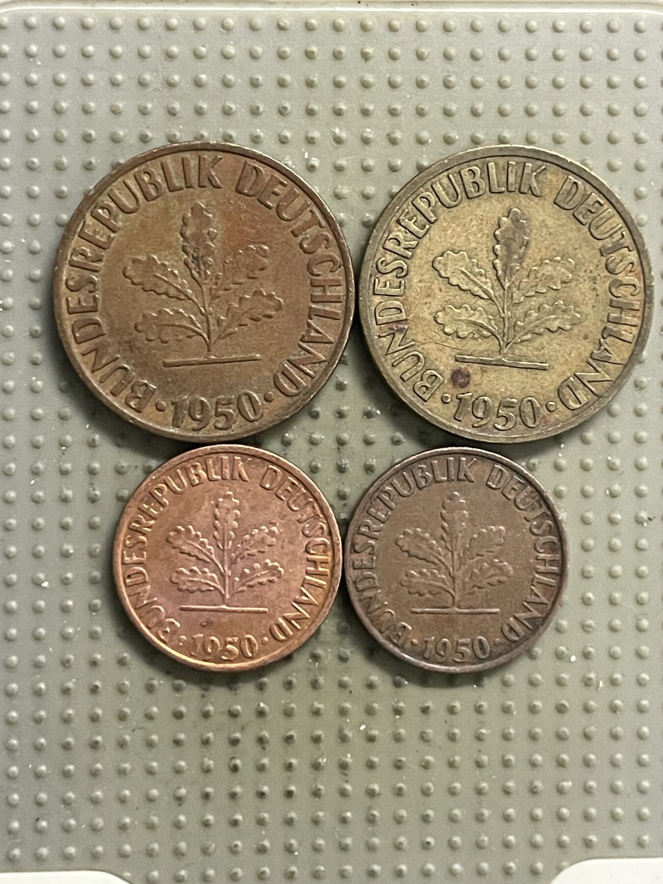 2026年第22场各国散币拍卖（总第172场） 德国1950年4枚