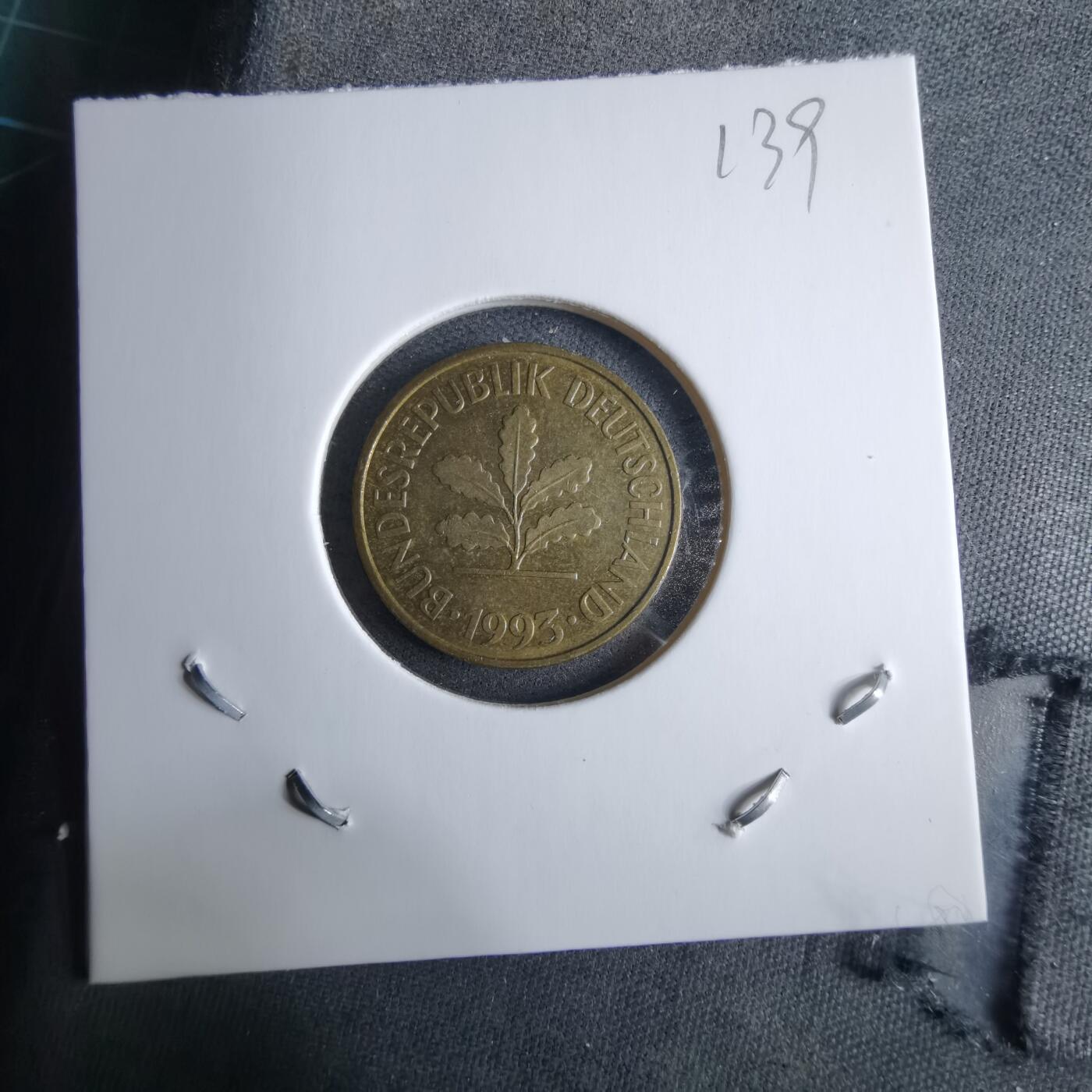 沼泽如烟--第985场 德国1993年5芬尼