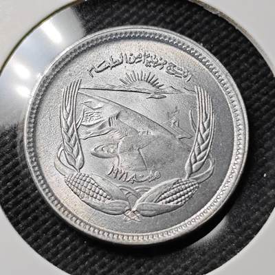 KK钱币收藏小铺  第393期  2月预留时间 周末发货 -  埃及5米利姆纪念币