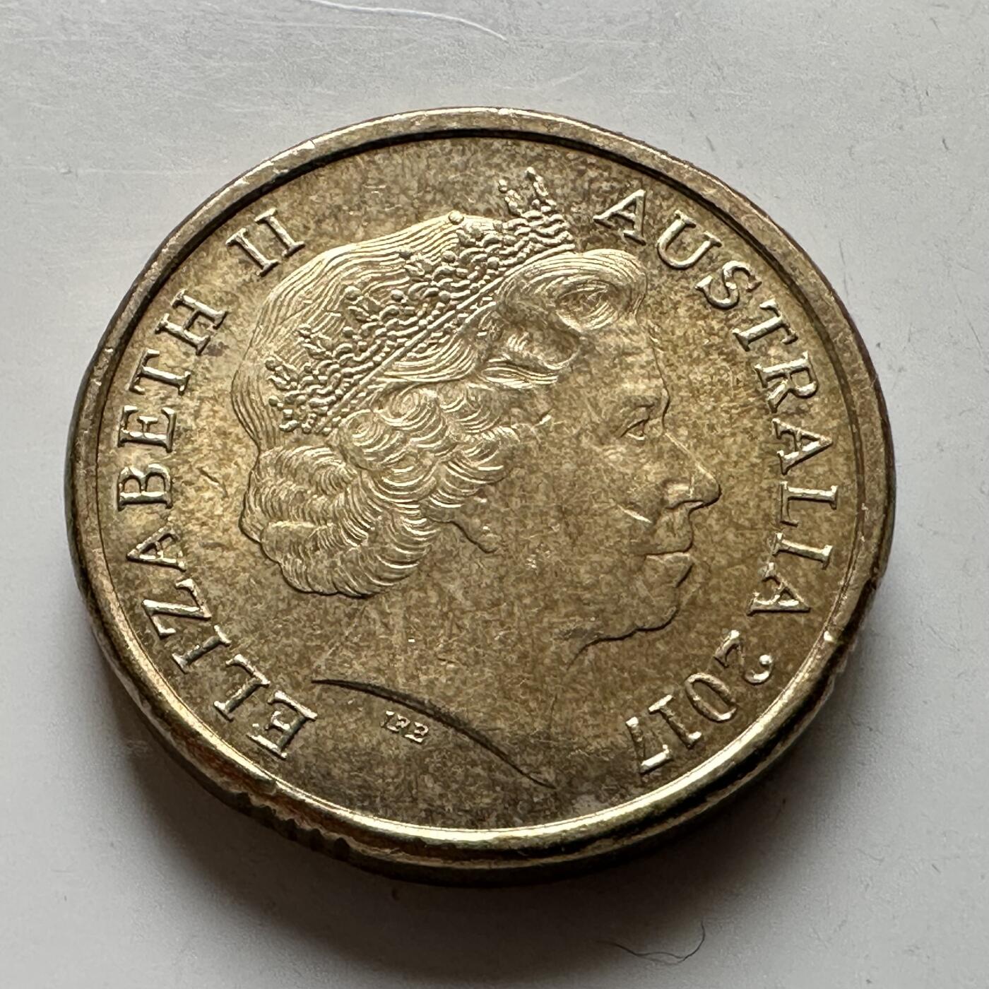 🌹外币初藏🌹🐯2026年第16场 快递将在12号停运 年前需发货的抓紧 ，年后正月十五恢复发货 澳大利亚2017年¥2彩色纪念币 a