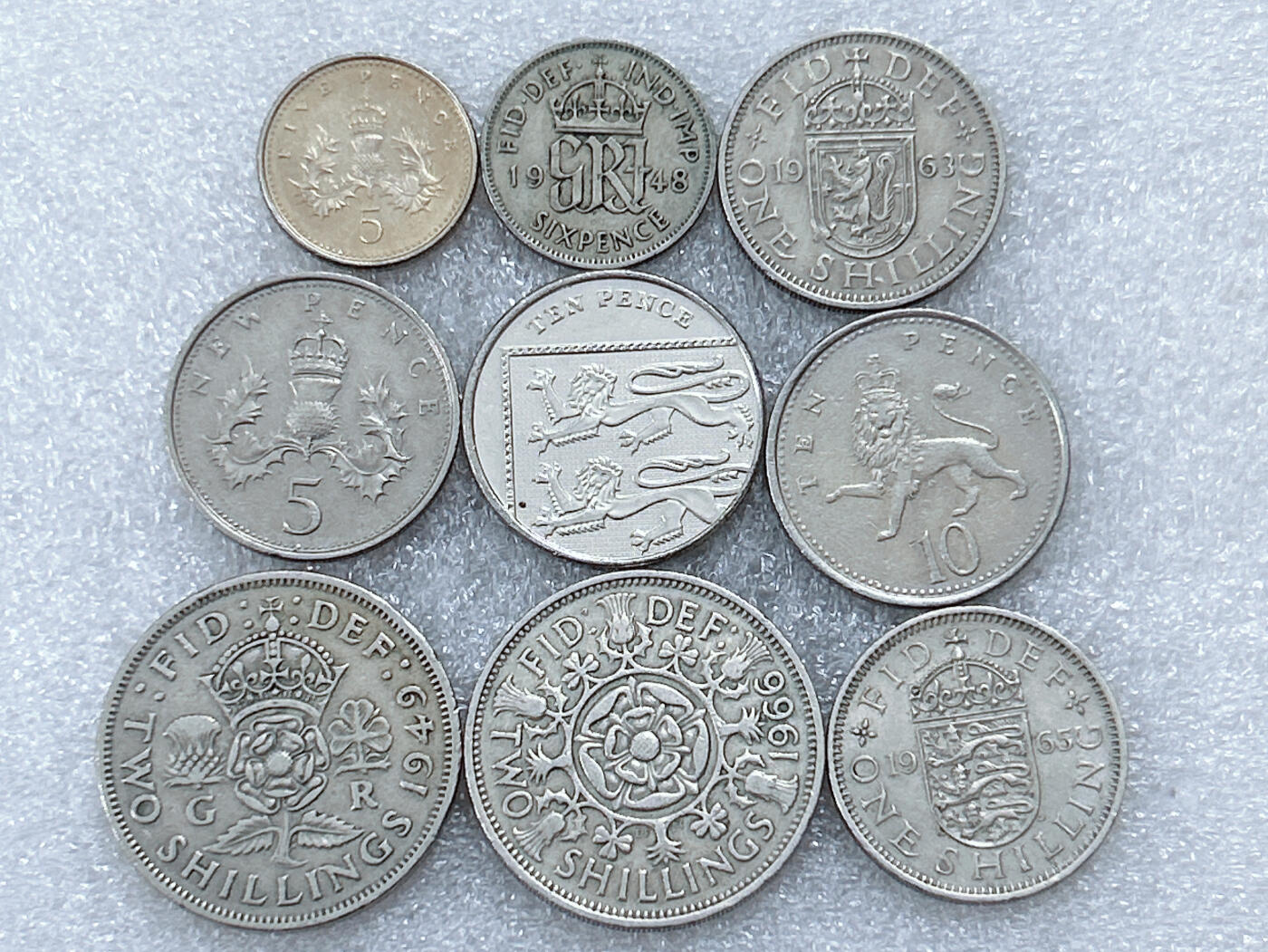 第一海外回流一元起拍收藏 散集专场  第299期 英国硬币 9枚