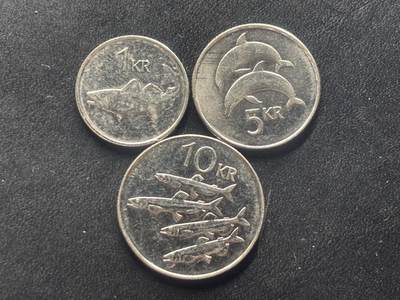 邮泉阁限时拍卖第四十一场（硬币在国外。请付邮费6元。） - 冰岛3枚