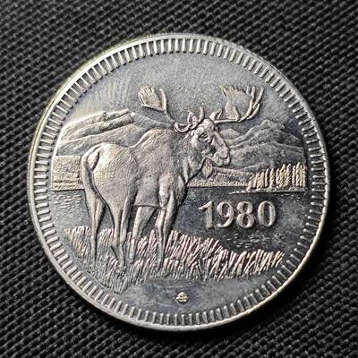 KK钱币收藏小铺  第393期  2月预留时间 周末发货 -  1980加拿大1元代币