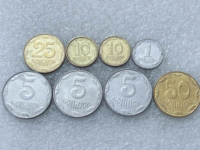 第一海外回流一元起拍收藏 散集专场  第301期 - 乌克兰硬币🇺🇦 8枚