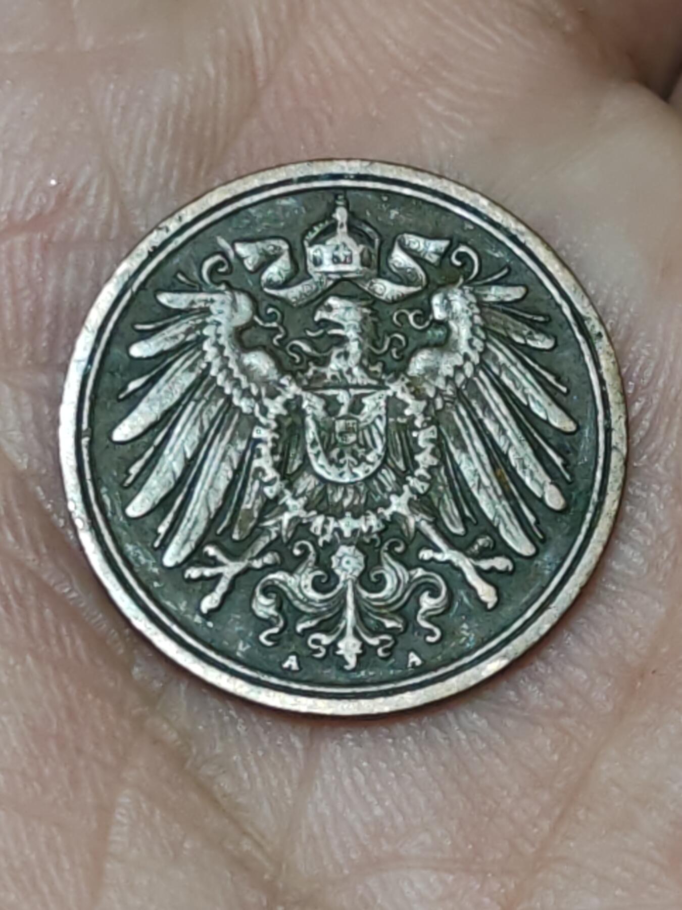 2026年第十九场(总第一百八十八场）外国好品散币场(免佣金) 德意志帝国1907年1芬尼(威廉二世时期，A标柏林造)