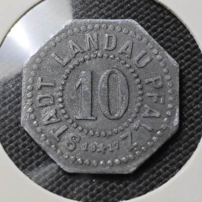 KK钱币收藏小铺  第393期  2月预留时间 周末发货 -  德紧10芬尼代币