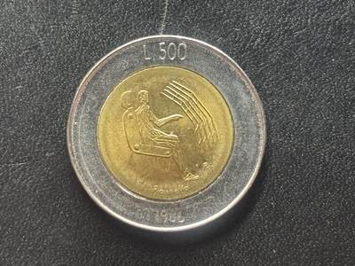 邮泉阁限时拍卖第四十一场（硬币在国外。请付邮费6元。） - 圣马力诺1986年500里拉