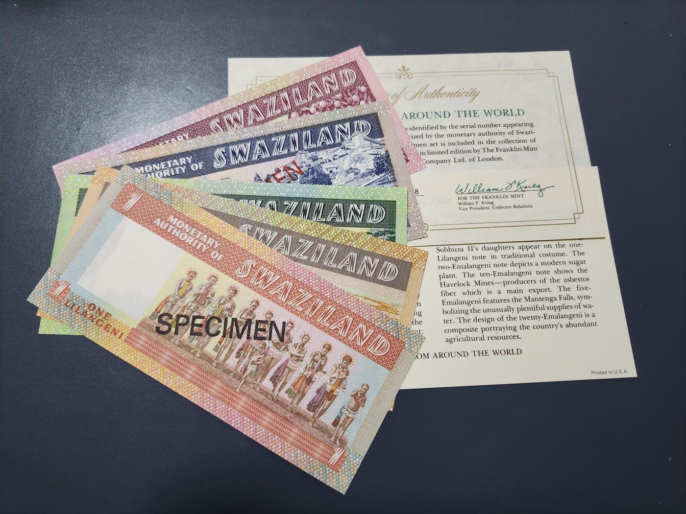 2月4号晚上8点 外国纸币自动截拍第17场 样票全新全套