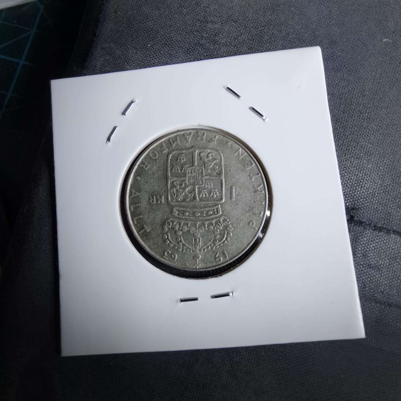 沼泽如烟--第985场 瑞典1963年1克朗