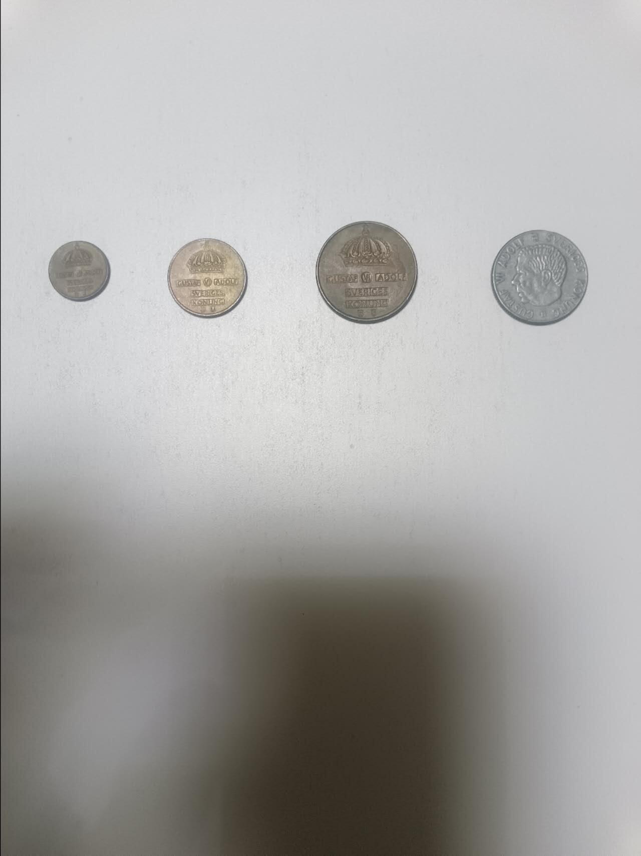 【20260206】非全新纸币和硬币第332场 瑞典4枚硬币
