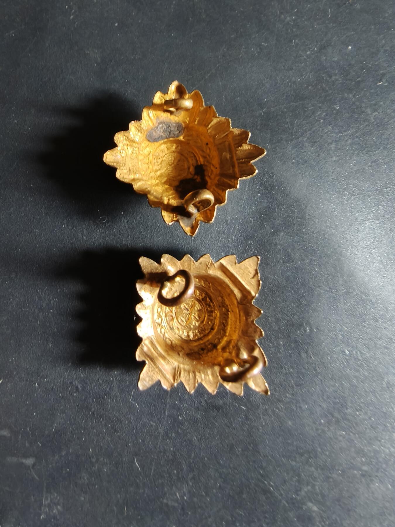 老王徽章第180期 英国军衔配饰一组    巴斯星    一战时期