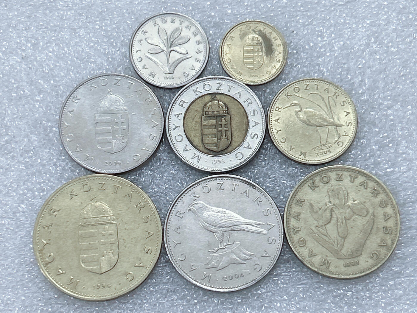 第一海外回流一元起拍收藏 散集专场  第299期 匈牙利硬币8枚套